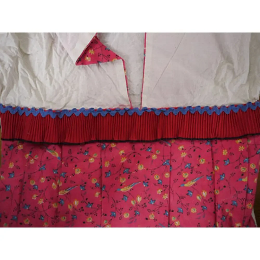 Vintage CLOTHESPIN BAG Feedsack Fabric Dress LAUNDRY ROOM Decor Hanging HOLDER